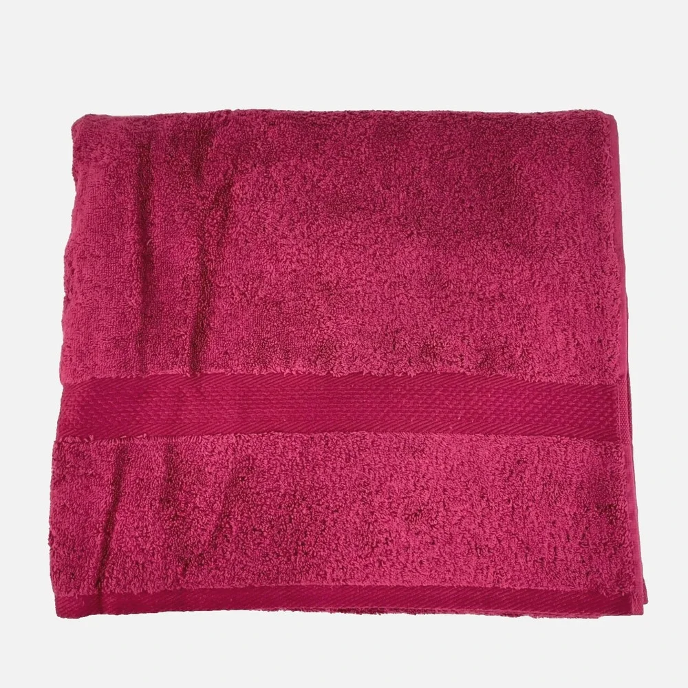 NEW Lands End Bath Towel XL 30 x 57 Turkish 100% Combed Cotton Absorbent Fuschia
